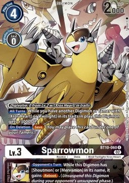 Sparrowmon (BT10-060) (V.2) - Xros Encounter (Alternative Art) [BT-10-060]