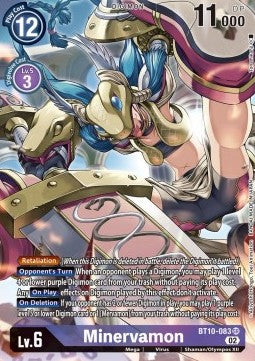 Minervamon (BT10-083) (V.2) - Xros Encounter (Alternative Art) [BT-10-083]