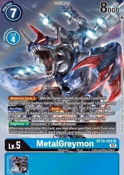 MetalGreymon (BT10-024) (V.2) - Xros Encounter (Alternative Art) [BT-10-024]