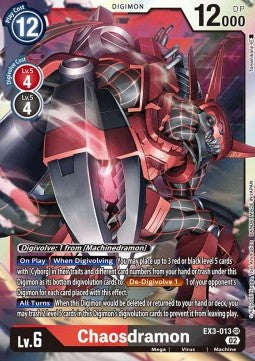 Chaosdramon (EX3-013) (V.1) - Draconic Roar (Super Rare) [EX-03-013]