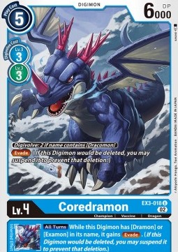 Coredramon (EX3-018) - Draconic Roar (Uncommon) [EX-03-018]