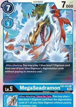 MegaSeadramon (EX3-022) - Draconic Roar (Rare) [EX-03-022]