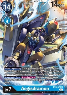Aegisdramon (EX3-026) (V.1) - Draconic Roar (Super Rare) [EX-03-026]