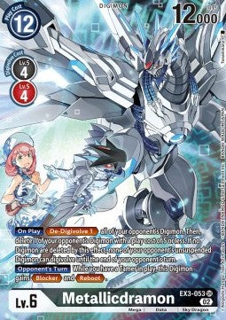 Metallicdramon (EX3-053) (V.2) - Draconic Roar (Alternative Art) [EX-03-053]