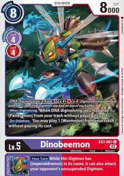 Dinobeemon (EX3-061) (V.1) - Draconic Roar (Uncommon) [EX-03-061]