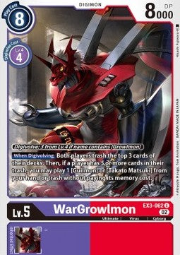 WarGrowlmon (EX3-062) - Draconic Roar (Uncommon) [EX-03-062]