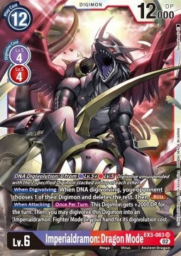 Imperialdramon: Dragon Mode (EX3-063) (V.1) - Draconic Roar (Super Rare) [EX-03-063]