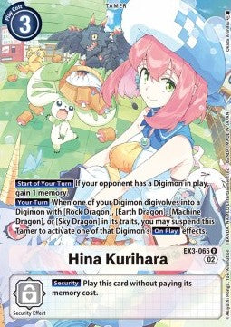 Hina Kurihara (EX3-065) (V.2) - Draconic Roar (Alternative Art) [EX-03-065]
