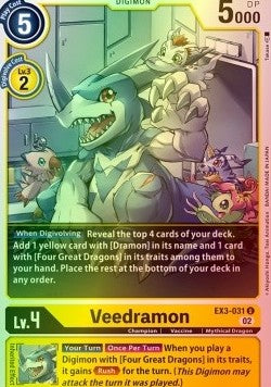 Veedramon (EX3-031) (V.2) - Draconic Roar (Uncommon) [EX-03-031]
