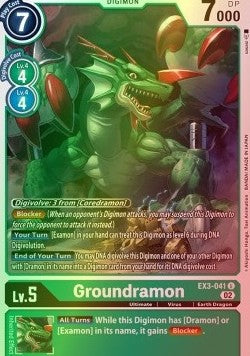 Groundramon (EX3-041) (V.2) - Draconic Roar (Uncommon) [EX-03-041]