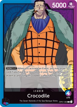 Crocodile (OP01-062) (V.1) - Romance Dawn (Leader) [OP01-062]