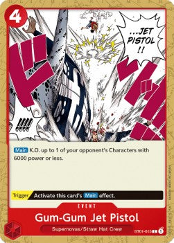 Gum-Gum Jet Pistol (ST01-015) (V.1) - Starter Deck: Straw Hat Crew (Common) [ST01-015]