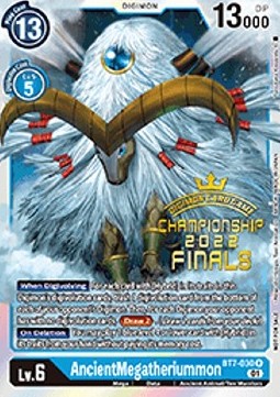 AncientMegatheriummon (BT7-030) - Championship 2022 Promos (Alternative Art) [CP22-BT7-030]