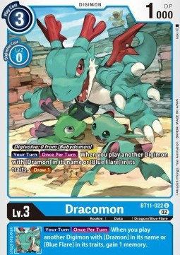 Dracomon (BT11-022) (V.1) - Dimensional Phase (Uncommon) [BT-11-022]