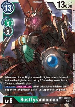RustTyrannomon (BT11-059) - Dimensional Phase (Rare) [BT-11-059]
