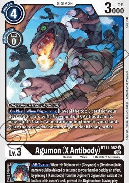 Agumon (X Antibody) (BT11-062) (V.1) - Dimensional Phase (Uncommon) [BT-11-062]