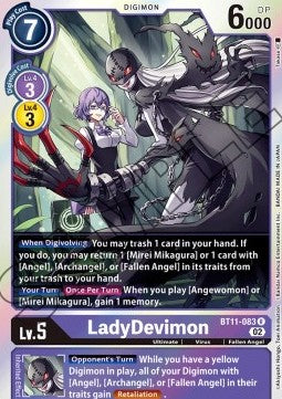 LadyDevimon (BT11-083) (V.1) - Dimensional Phase (Rare) [BT-11-083]
