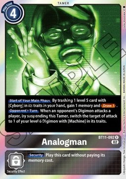 Analogman (BT11-092) - Dimensional Phase (Rare) [BT-11-092]
