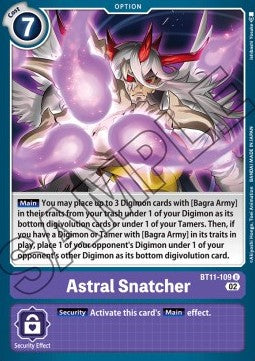 Astral Snatcher (BT11-109) (V.1) - Dimensional Phase (Uncommon) [BT-11-109]