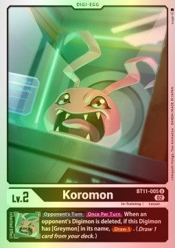 Koromon (BT11-005) (V.2) - Dimensional Phase (Uncommon) [BT-11-005]