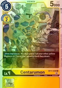 Centarumon (BT11-039) (V.2) - Dimensional Phase (Common) [BT-11-039]