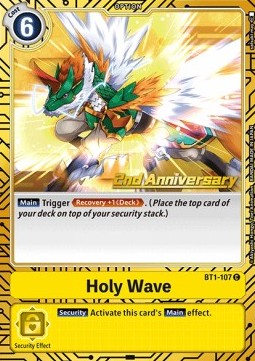 Holy Wave (BT1-107) - Premium Bandai Products (Alternative Art) [PB-XX-BT1-107]