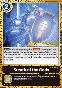Breath of the Gods (BT3-105) - Premium Bandai Products (Alternative Art) [PB-XX-BT3-092]