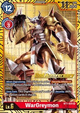 WarGreymon (BT1-025) - Premium Bandai Products (Alternative Art) [PB-XX-BT1-025]