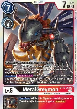 MetalGreymon (BT12-068) - Across Time (Rare) [BT-12-068]