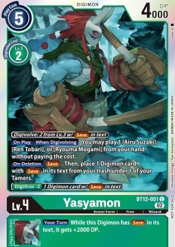 Yasyamon (BT12-051) - Promos: Across Time (Common) [BT-12P-BT12-051]