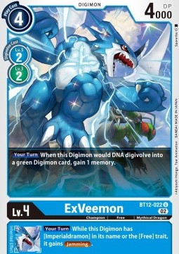 ExVeemon (BT12-022) - Across Time (Uncommon) [BT-12-022]