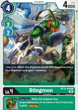 Stingmon (BT12-050) - Across Time (Uncommon) [BT-12-050]