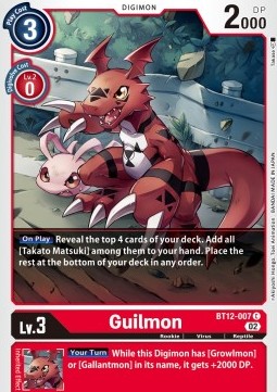 Guilmon (BT12-007) - Across Time (Common) [BT-12-007]
