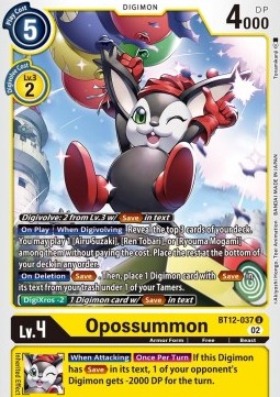 Opossummon (BT12-037) - Across Time (Uncommon) [BT-12-037]