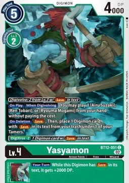 Yasyamon (BT12-051) - Across Time (Common) [BT-12-051]