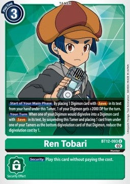 Ren Tobari (BT12-093) - Across Time (Uncommon) [BT-12-093]