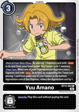 Yuu Amano (BT12-094) - Across Time (Uncommon) [BT-12-094]