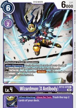 Wizardmon (X Antibody) (BT12-078) - Across Time (Common) [BT-12-078]
