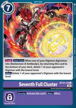 Seventh Full Cluster (BT12-110) - Across Time (Uncommon) [BT-12-110]
