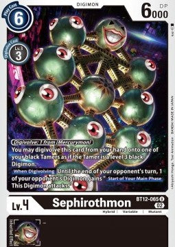 Sephirothmon (BT12-065) - Across Time (Uncommon) [BT-12-065]