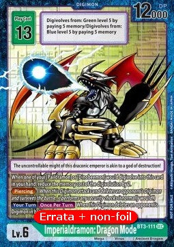 Imperialdramon Dragon Mode (BT3-111) - Revision Pack (Secret Rare) [RP-BT3-111]
