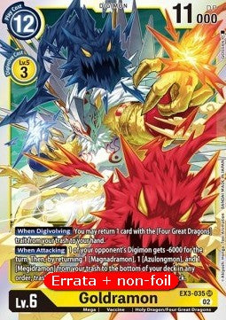 Goldramon (EX3-035) - Revision Pack (Super Rare) [RP-EX3-035]