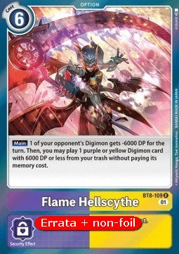 Flame Hellscythe (BT8-109) - Revision Pack (Rare) [RP-BT8-109]