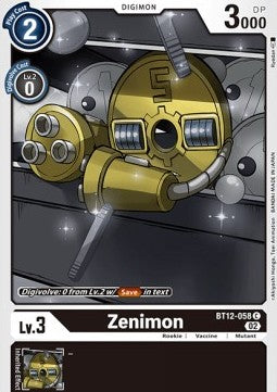 Zenimon (BT12-058) - Across Time (Common) [BT-12-058]