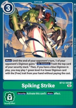 Spiking Strike (BT12-105) - Across Time (Common) [BT-12-105]