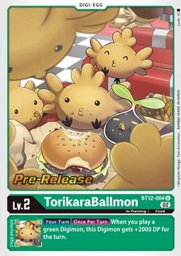 TorikaraBallmon (BT12-004) - Promos: Across Time (Uncommon) [BT-12P-BT12-004]