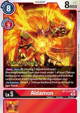 Aldamon (BT12-015) - Promos: Across Time (Rare) [BT-12P-BT12-015]