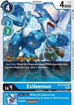 ExVeemon (BT12-022) - Promos: Across Time (Uncommon) [BT-12P-BT12-022]