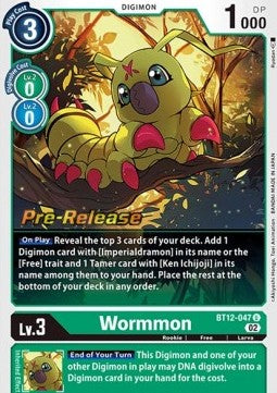 Wormmon (BT12-047) - Promos: Across Time (Uncommon) [BT-12P-BT12-047]