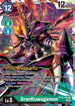 GranKuwagamon (BT12-056) - Promos: Across Time (Rare) [BT-12P-BT12-056]